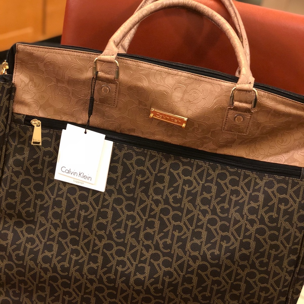 Calvin Klein satchel for the frequent flyer.